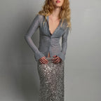 Women's Shoulder Small Decoration Long Sleeve Shirt Cardigan