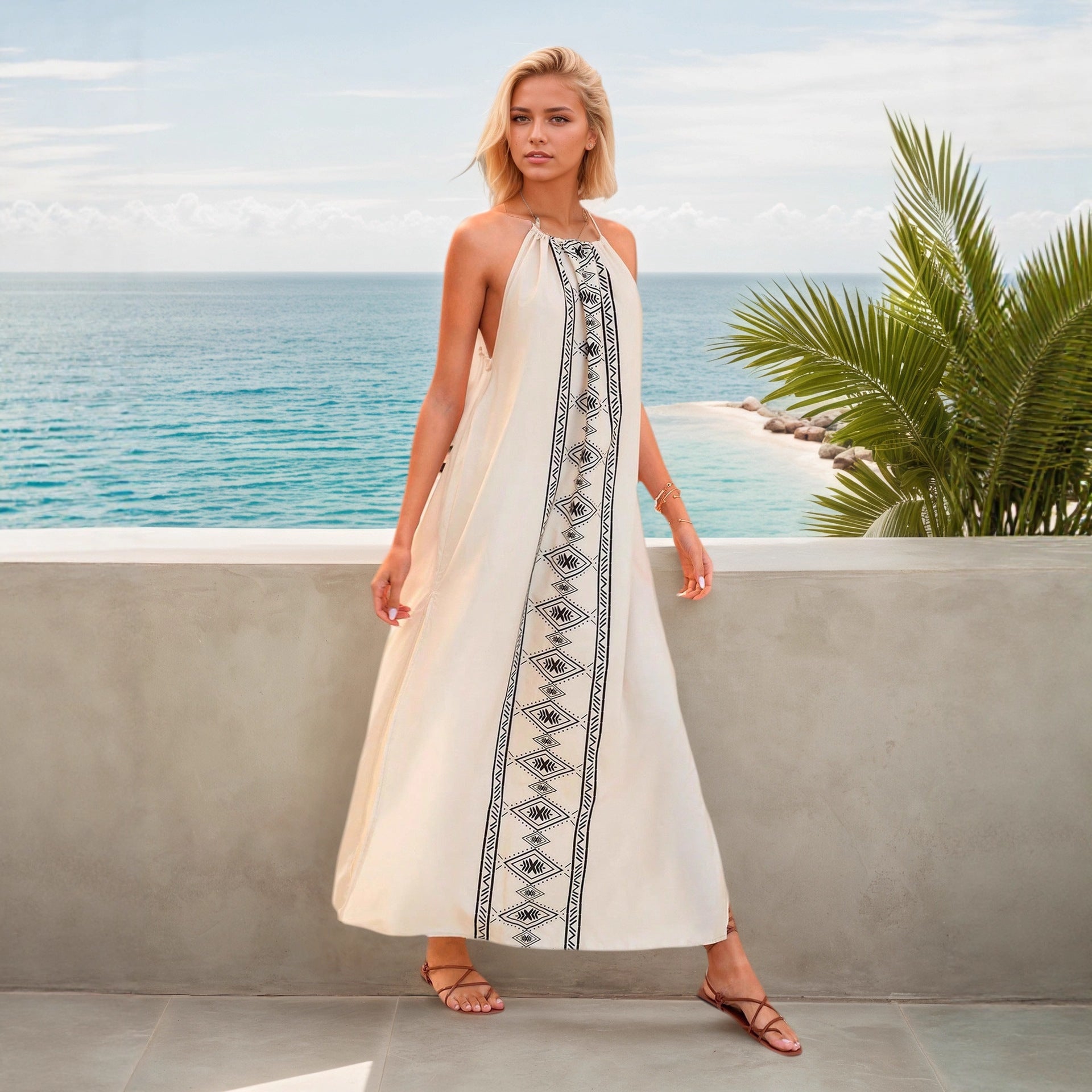 Women's Backless Summer Dress