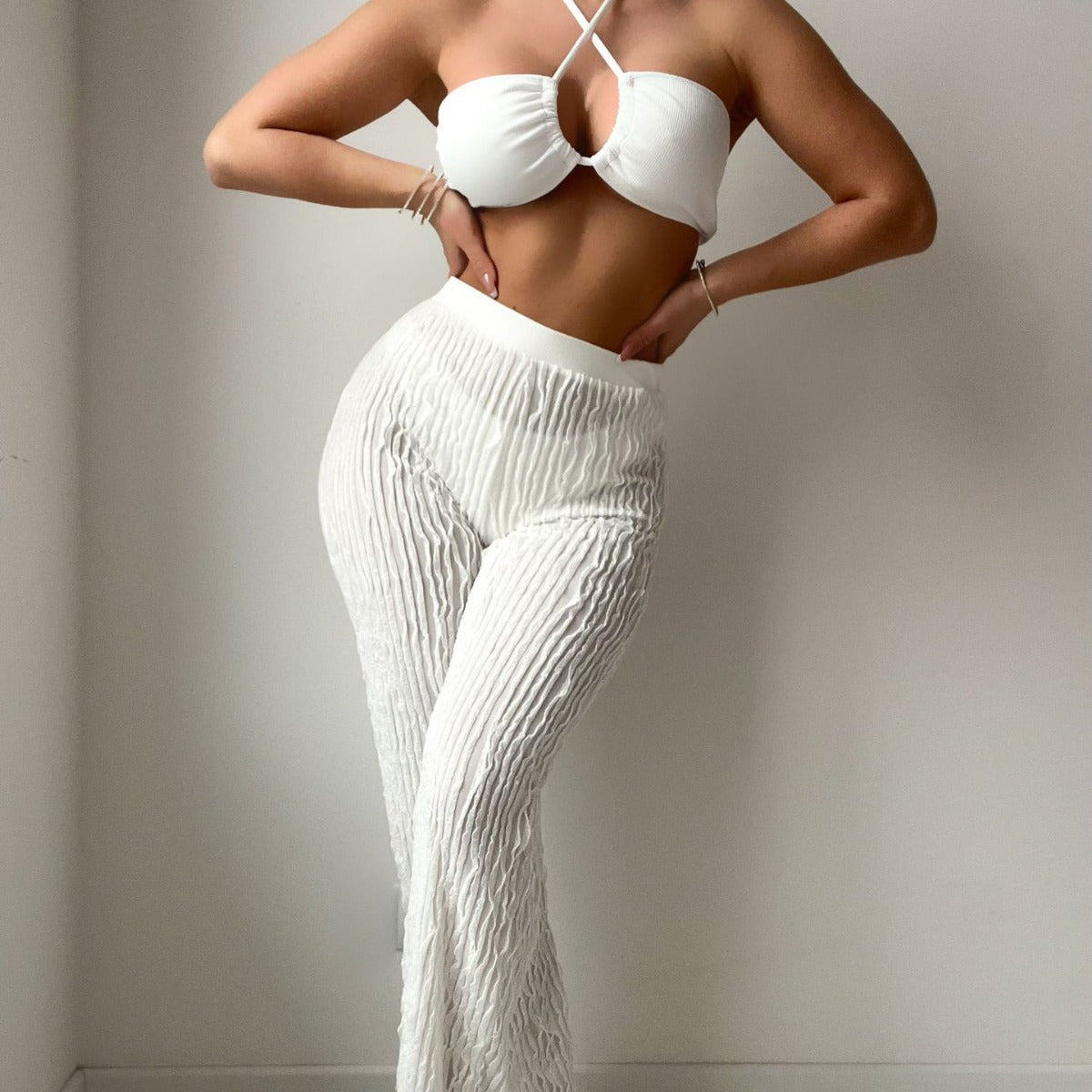 Solid Color One-piece Swimwear