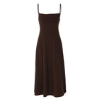 Women's Pleated Spaghetti Strap Swing Dress