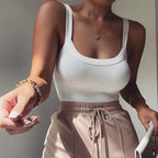 Sleeveless Ribbed Slim Fit Bodysuit