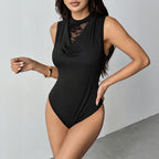 Women's Elegant Lace Cowl Neck Jumpsuit