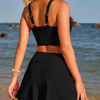 Solid Color Bikini Swimwear
