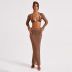 Brown Two-Piece Set