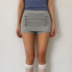 Women's Buckle Detail Pleated Skort