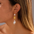 Women's Pearl Shell Tassel Earrings