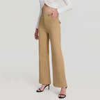 Women's High Waist Khaki Bootcut Jeans