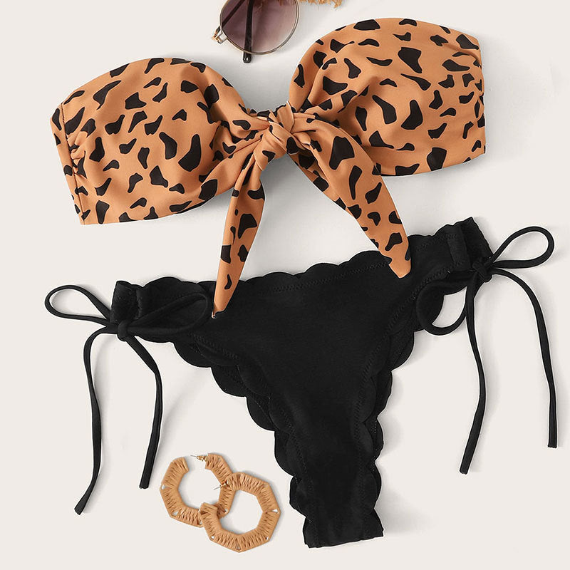 Leopard Print Bikini Swimwear