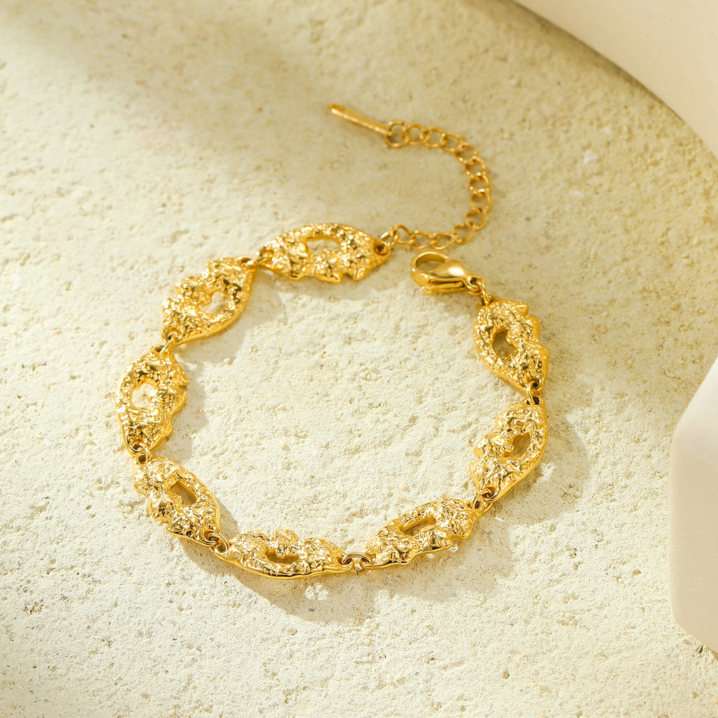 Frosted Hollow-Out Bracelet