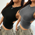 Women’s Sleeveless Slim-Fit Vest Top