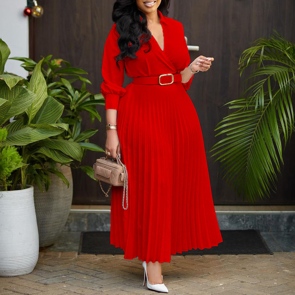 Solid-Color Dress