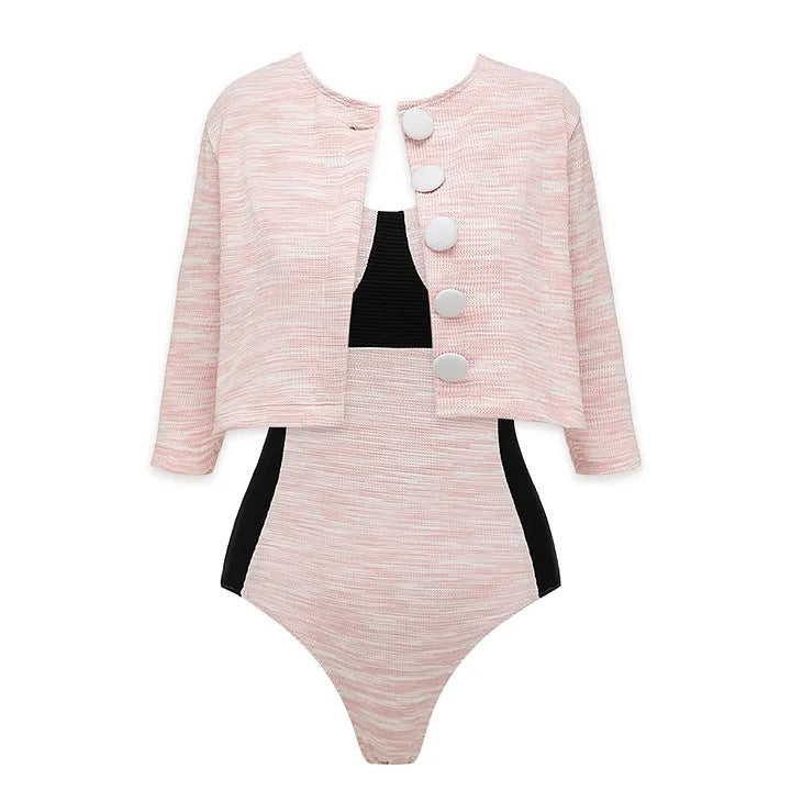 Pink One-Piece Suit