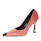 Women's Plush Pointed-Toe Stiletto Pumps