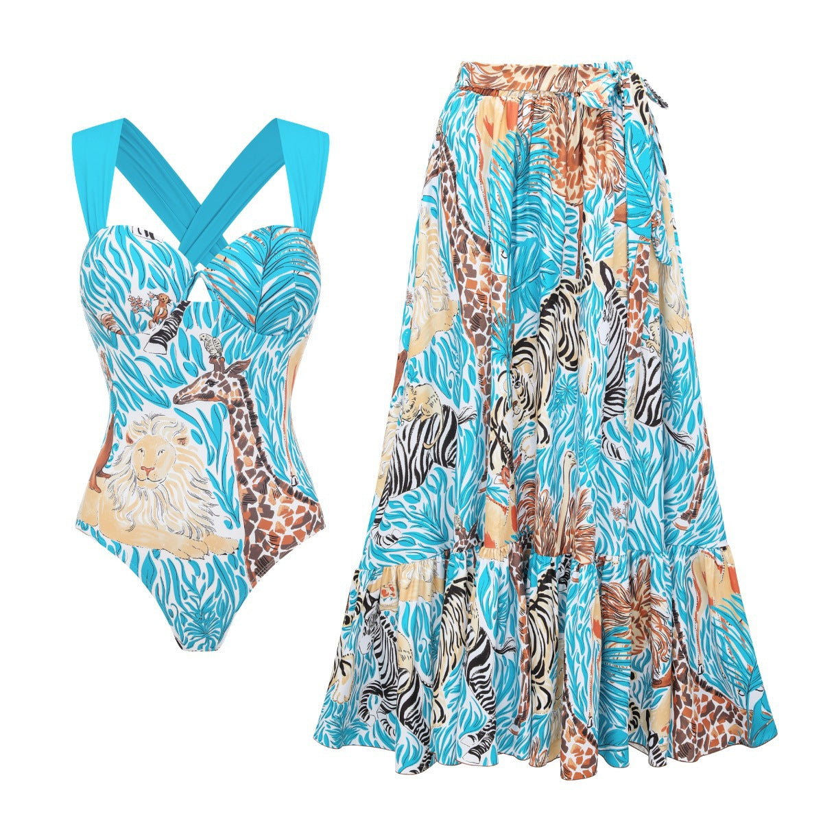 Cross Strap Dress Set