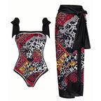 Multi Color One-piece Swimwear