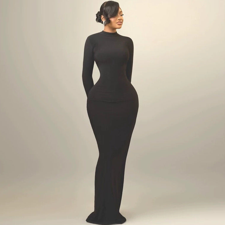 Women's High-Neck Backless Cocktail Dress