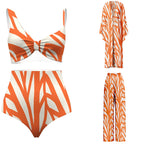 Bikini Trousers Blouse Four-Piece Set