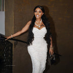 Sequin Bead Strappy Long Dinner Dress Party Split