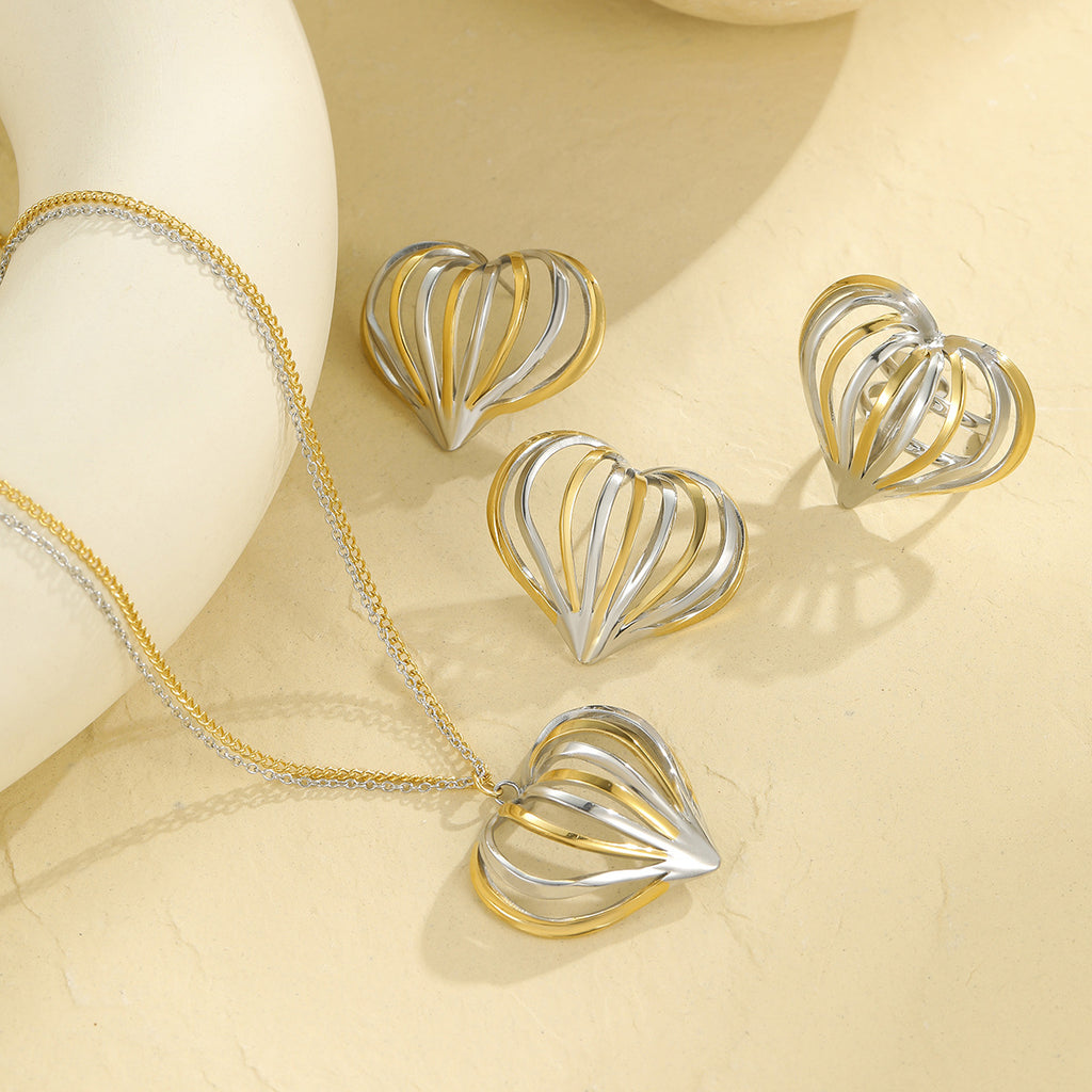 Women's Love Heart Jewelry Set