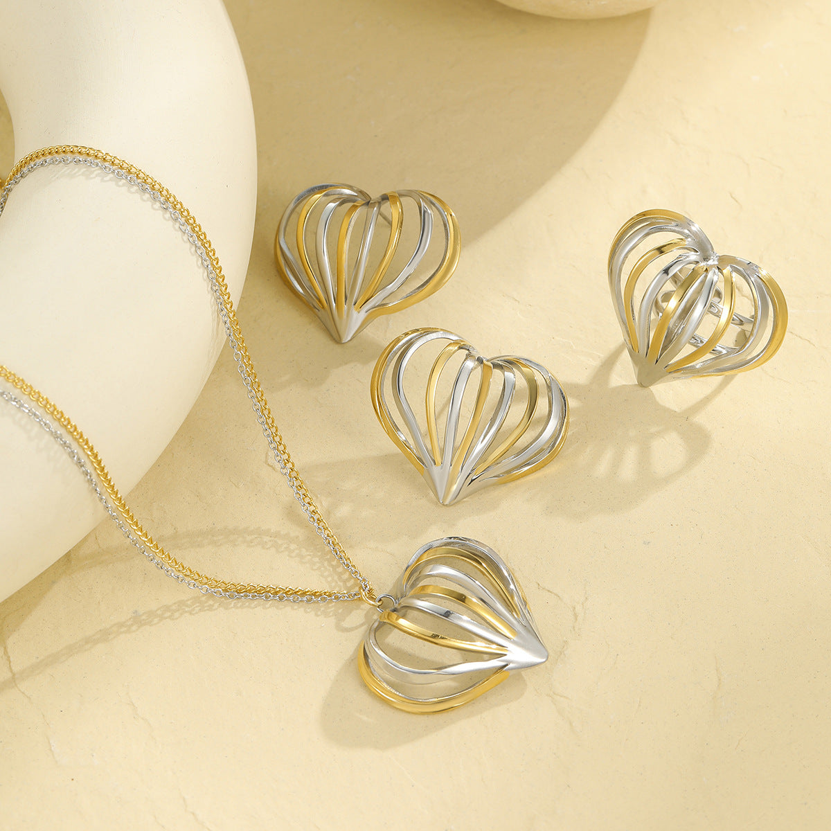 Women's Love Heart Jewelry Set