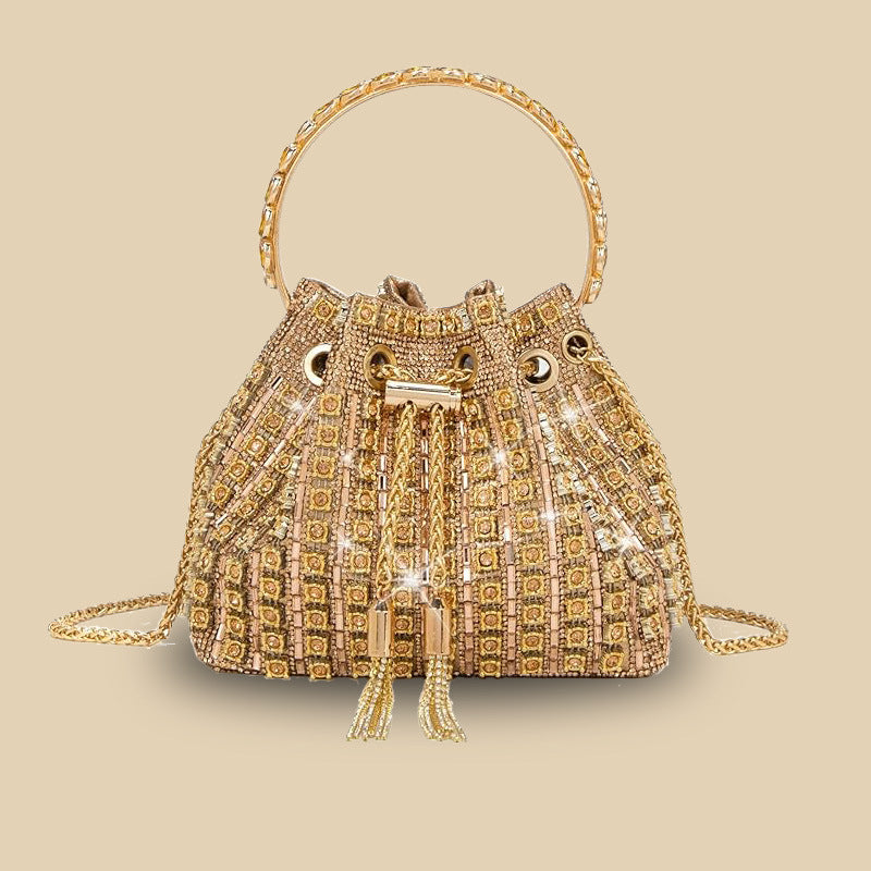 Rhinestone Bucket Bag