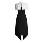 Elegant Vietnam Detachable Pullover Patchwork Cami Dress Summer Slit