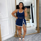 Women's Sports Pantskirt Strap Coordinated Two-Piece Set