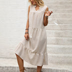 Sleeveless Loose Straight Dress