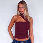 's Slim Fit Backless Trendy Tube Top
