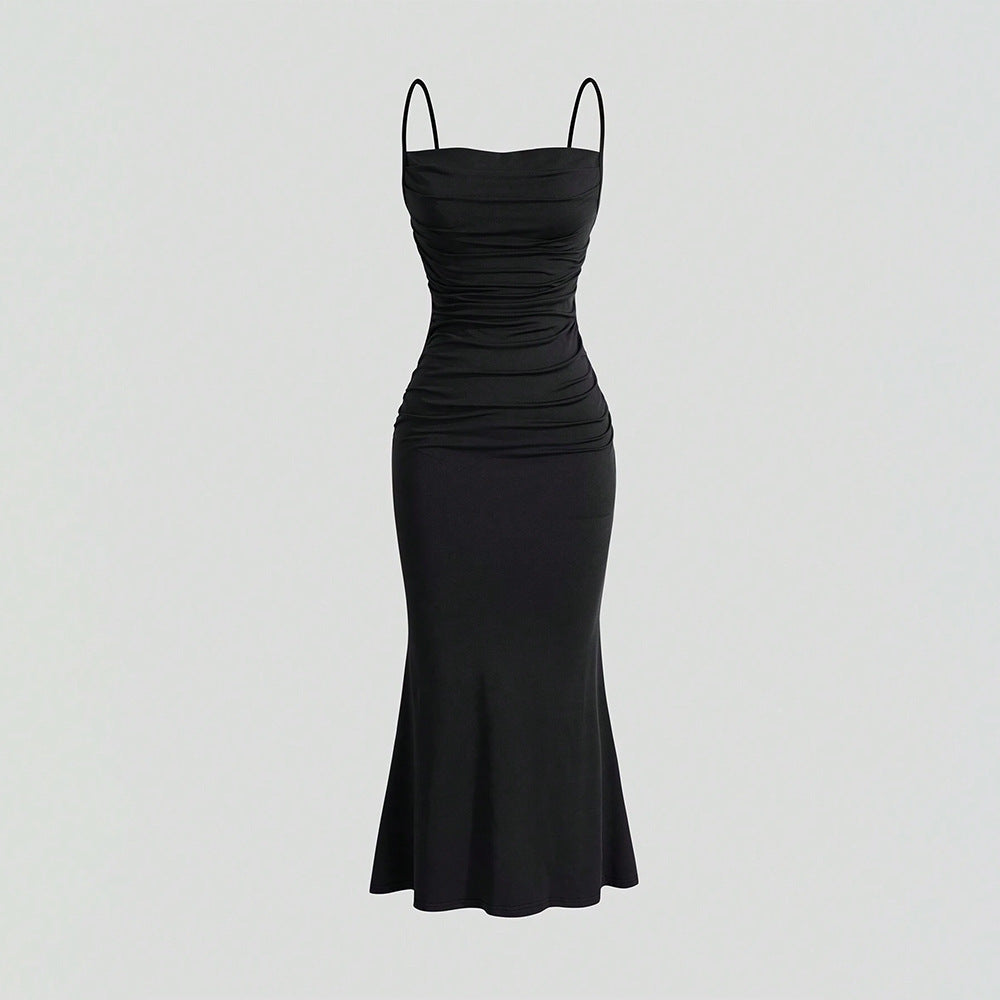 Women's Milk Silk Pleated Waist Tight Party Slimming Covering