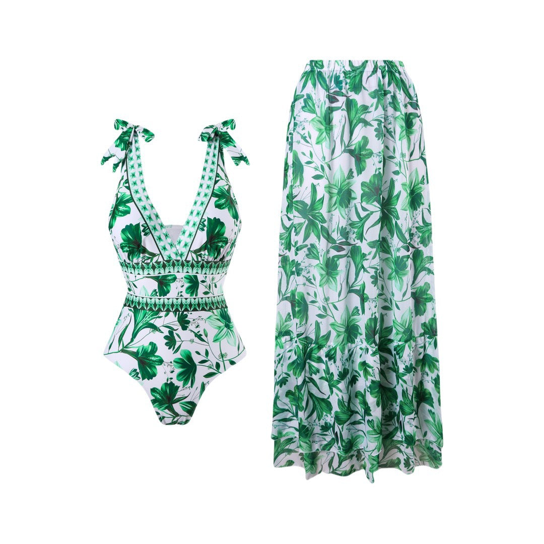Siamese Slim Cover Up Swimwear