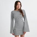 Women's Sheath Striped Dress