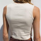 Women's Butterfly Print Cropped Tank Top