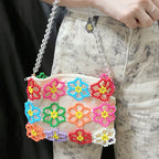 Women's Beaded Woven Handbag