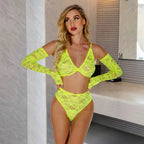 Fluorescent Green Underwear Lingerie