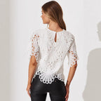 Hollow Out CO Crocheted Fringed Sweater Women Summer Figure