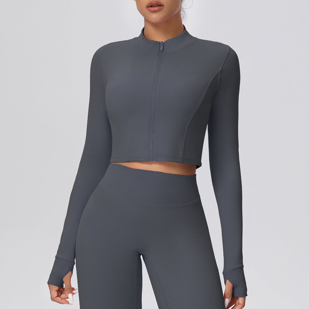 Short Coat-Graphite Gray