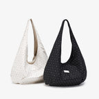 Korean Polka Dot Shoulder Bag Women Casual Office Tote Bag Western All Matching Portable Underarm Bag