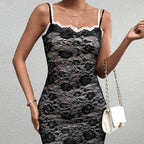 Women's Lace Backless Dress