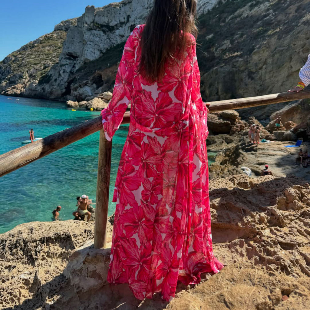 Vintage Floral Cover Up Swimwear