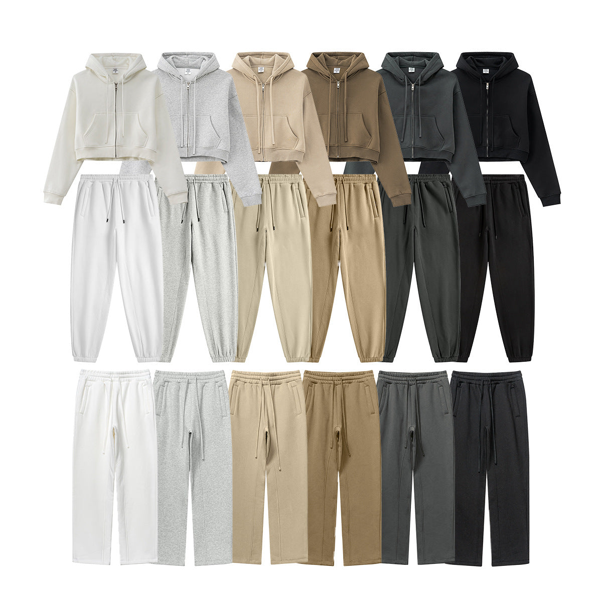 Women's Autumn Short Zipper Coat Brand Sports Suit Men's Women's