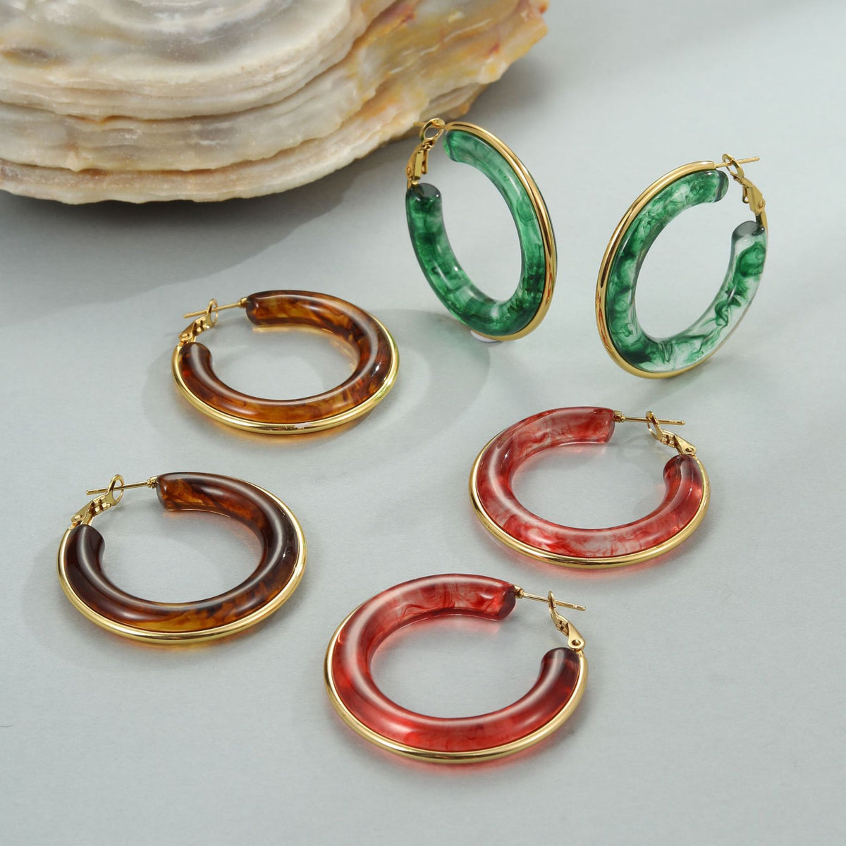 Women's Resin Statement Earrings