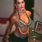 Women's Beaded Bra Chain Body Jewelry