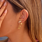 Women's Bee Floral Tassel Earrings