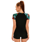 Print Short One-piece Swimwear
