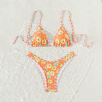 Printed Lace Bikini Swimwear