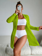 Split Solid Bikini Swimwear