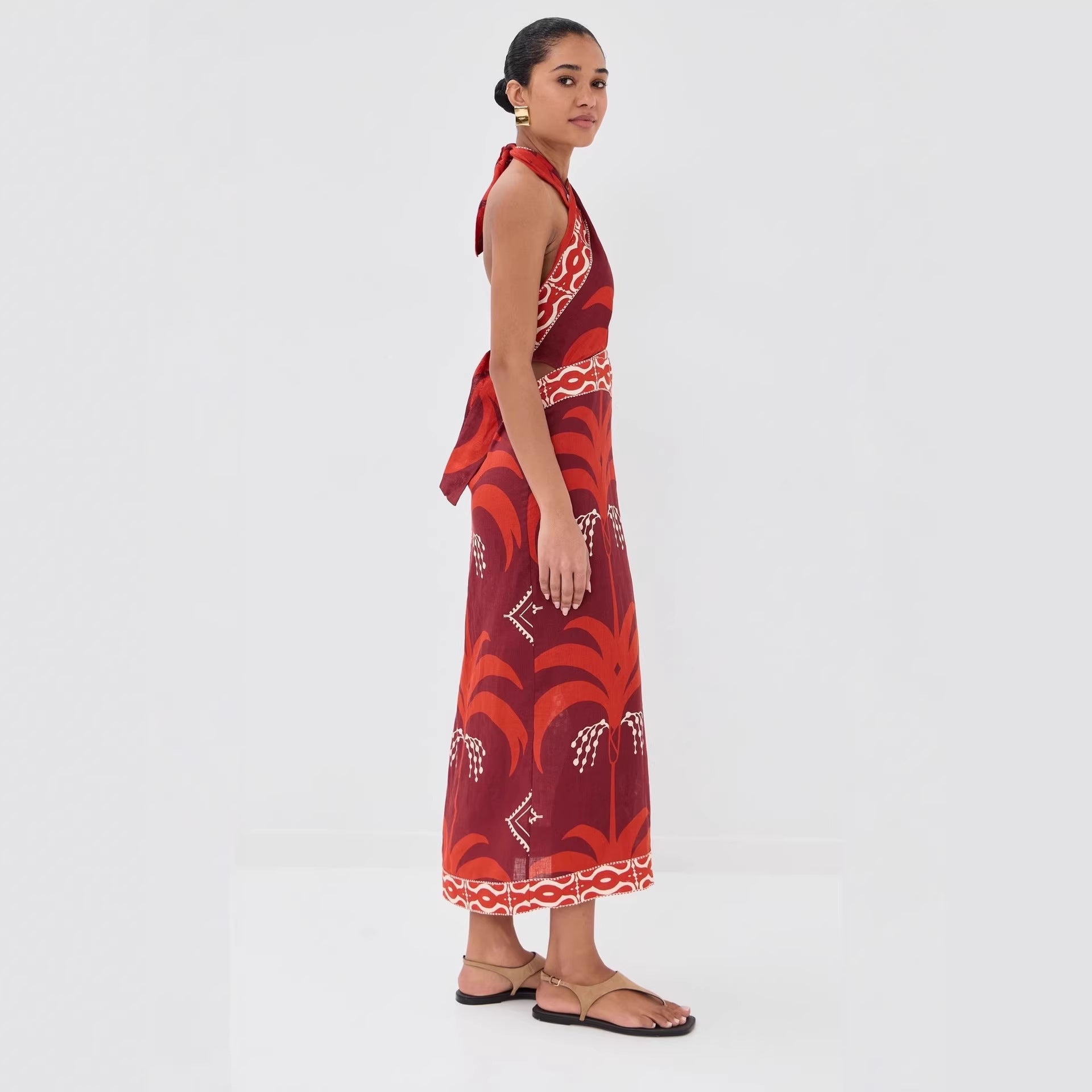 Women's Lace Backless Dress