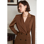 Women's Office V Neck Shirt Dress