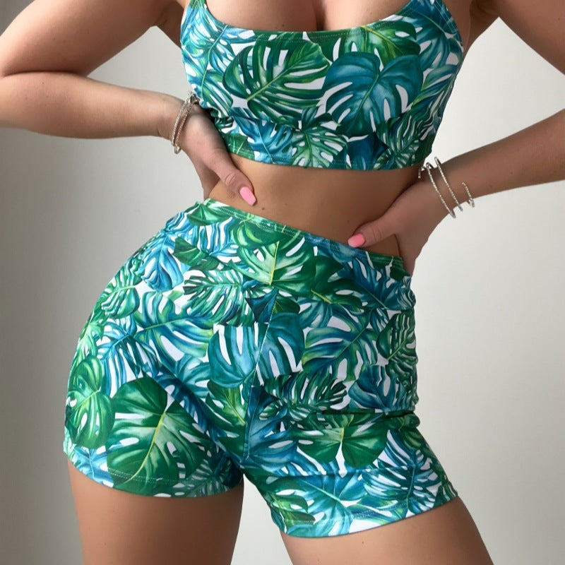 Tropical Plant Bikini Swimwear